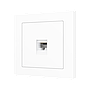 Zennio ZS55 - Centraalplaat voor enkele RJ45 connector (Mat wit)